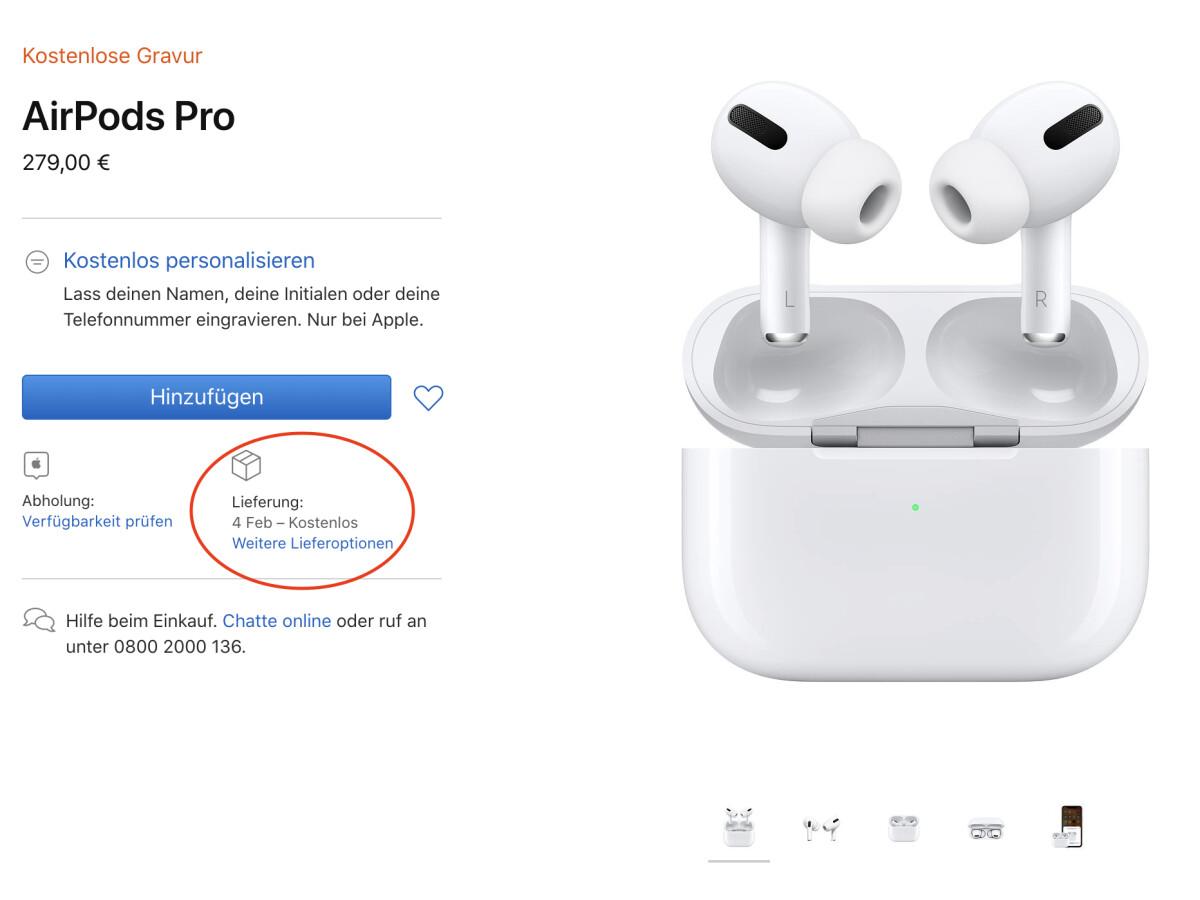 AirPods Pro ponownie się wyprzedały: lekarstwo Apple na długie czasy dostawy